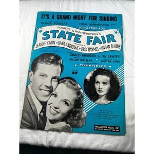 Vintage Sheet Music 1945 Grand Night for Singing State Fair Rogers & Hammerstein